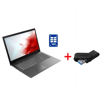 Ноутбук Б-класс Lenovo V130-15IGM / 15.6" (1366x768) TN / Intel Celeron N5000 (4 ядра по 1.1 - 2.7 GHz) / 8 GB DDR4 / 256 GB SSD / Intel UHD Graphics 605 / WebCam / Win 11 Home б/у + Подарок Флеш-накопитель Kingston DataTraveler Exodia S 64GB