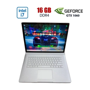 Игровой ноутбук Microsoft Surface Book 2 / 15" (3072x1920) IPS / Intel Core i7-8650U (4 (8) ядер по 1.9 - 4.2 GHz) / 16 GB DDR4 / 256 GB SSD / nVidia GeForce GTX 1060, 6 GB GDDR5, 192-bit / WebCam б/у