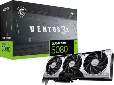 Відеокарта MSI GeForce RTX 5080 16G VENTUS 3X OC (G5080-16V3C)