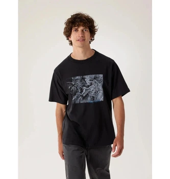 Футболка чоловіча Arc'teryx Lithographica Black XL Чорний X000009926-BLACK