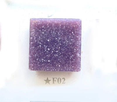 Лист мозаики Picaso Quartz (манка) 20x20 mm светло-фиолетовая 225 шт (F02)