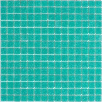 Плитка мозаики Picasso Quartz (манка) 20x20 мм, теплый бирюзовый, 225 шт. (А 63)