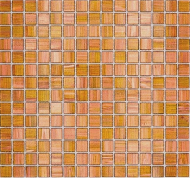 Лист мозаики Picaso Gold Star 20x20 светло-коричневый с медным блеском 225 шт (G 34)
