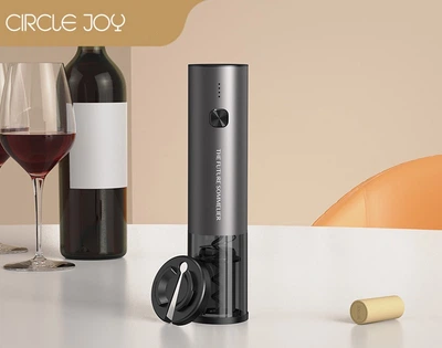 Электрический открыватель для вина Circle Joy Future Sommelier TFS-002 с аккумулятором и резаком для фольги (Серый)