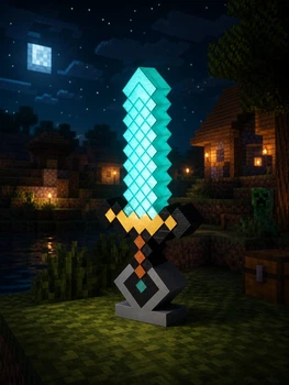 Нічник Minecraft Меч з LED-підсвіткою USB декоративний світильник для геймера