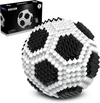 Конструктор KADELE Soccer Building Block Set набор 3D-блоков для сборки модели футбольного мяча из ABS-пластика 437 деталей для взрослых 14+