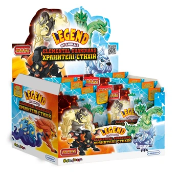 Стретч-игрушки Legend of Animals Макси Хранители стихий, дисплей 10 шт, термопластичная резина