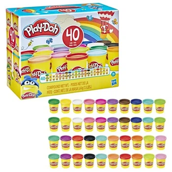 Набор для лепки Play-Doh 40 баночек разноцветного пластилина 32x14x25 см