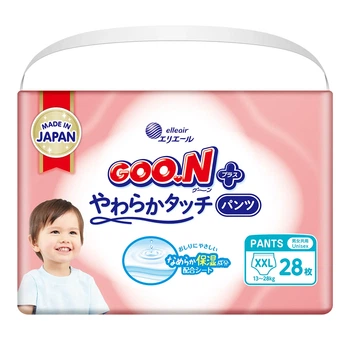 Трусики-підгузки Goo.N Plus розмір 6 XXL 13-28 кг 28 шт японські
