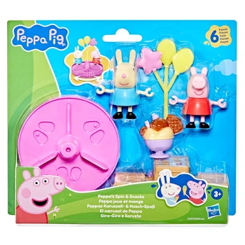 Игровой набор Peppa Pig Карусель и лакомства, 2 фигурки и 4 аксессуара