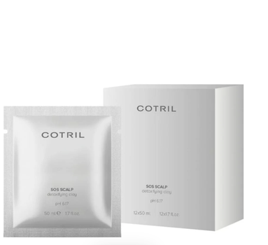 Очищающая детокс-глина для кожи головы Cotril Scalp Line SOS Scalp Detox Clay 12 x 50 мл