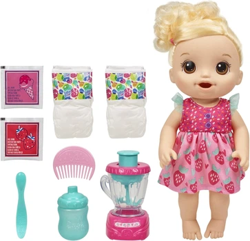 Лялька Бебі Елайв Магічний Міксер Полуничний Коктейль Baby Alive Magical Mixer Strawberry Shake Hasbro E6943