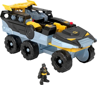 Бетмобиль 44 см с Фигуркой Бетмена Супер Друзья Свет Звуки DC Batmobile Batman Imaginext Fisher-Price JDD73