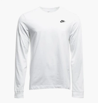 Кофта мужская Nike Nsw Club Tee Ls XL Белый AR5193-100