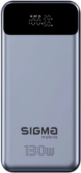 УМБ Sigma X-power SI30A7QLX 30000 mAh 130W Seamless Charging Silver (4827798479117)