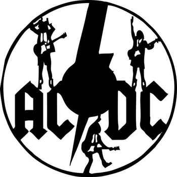 Кварцевые настенные часы из винильной пластинки AC/DC