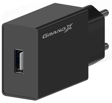 Сетевое зарядное устройство Grand-X CH-03B USB 5V 2.1A с защитой от перегрузки