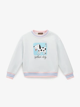 Світшот з принтом для дівчинки GENUA G01301-0003 104 см Блакитний shop (2000999665660)