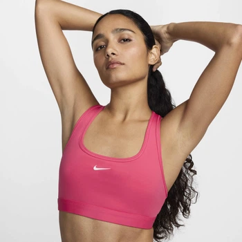 Спортивный топ женской Nike Swoosh Light Support S Кораловий DX6817-629