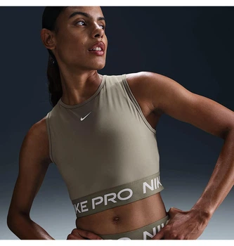Спортивний топ жіночий Nike Pro Olive S Оливковий FZ3615-320