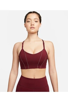 Спортивний топ жіночий Nike Yoga Dri Fit Indy Light Support Bra S Бордовий DD1407-638