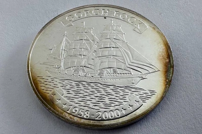 Того 500 франків 2000 рік Вітрильник "Gorch Fock" Срібло Монети світу