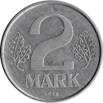 Німеччина 2 марки 1978 рік Монети світу
