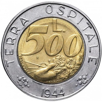 Сан-Марино 500 лір 1991 рік Монети світу