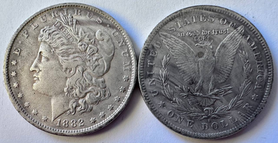 США 1 долар Морган 1882 рік КОПІЯ Монети світу