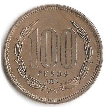 Чилі 100 песо 1995 рік Монети світу