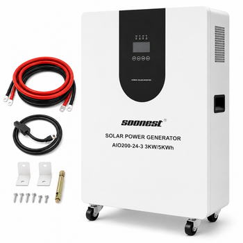 Гибридная система резервного питания Soonest All-in-One ESS AIO200-24-3 3 кВт / 5 кВт·ч, LiFePO4 25.6 В 200 А·ч