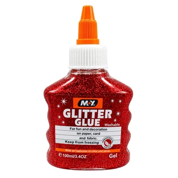 Клей декоративний "Металік Glitter" DSCN4619(Red) 100 мл