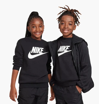 Детский свитшот Nike Sportswear Club Fleece S Черный FD2992-010