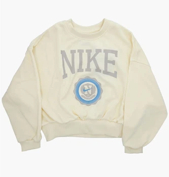Подростковый свитшот Nike Sportswear Club French Terry Crew-Neck Sweatshirt XL Светло-кремовый HJ3373-113