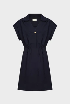 Жіноча темно-синя сукня REL POPOVER SS DRESS Gant 36 4503323