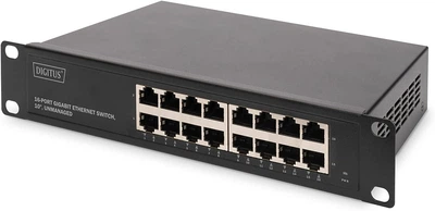 Коммутатор Digitus DN-80115 Gigabit Ethernet Network Switch - 10" -16 Ports Black (102210598)