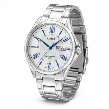 Мужские часы Casio MTP-1384D-7A2 Серебристые ( AT1141-0317 )
