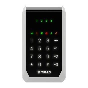 Сенсорная светодиодная клавиатура Tiras K-PAD4+ BLACK для управления охранной системой на базе Orion NOVA
