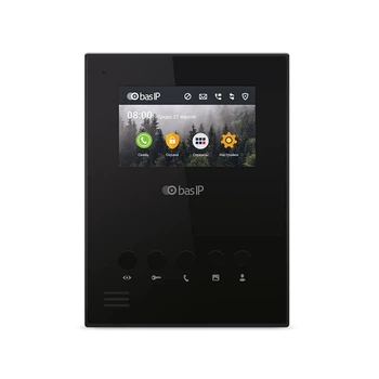 Відеодомофон BAS-IP AU-04LA 4,3" TFT LCD сенсорний екран, Black