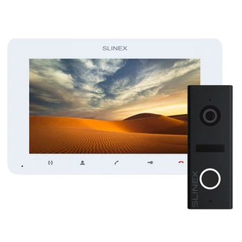 Комплект відеодомофону Slinex SM-07MHD WHITE + ML-17HD BLACK