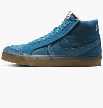Кроссовки унисекс Nike Sb Zoom Blazer Mid Premium 45 Голубой DV5468-300