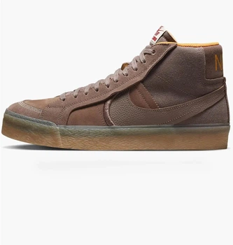 Кроссовки унисекс Nike Sb Zoom Blazer Mid Premium Plus Brown 42 Коричневый DV5468-200