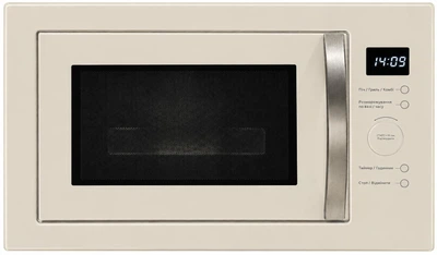 Микроволновая печь встраиваемая Luxor NaviBG 25 Prof FGS + бежевая стеклянная фасадная рамка, бежевый