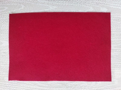 Фетр м'який 1.2 мм., 20*30см., темно Червоний (за 1 шт), 740428 Santi