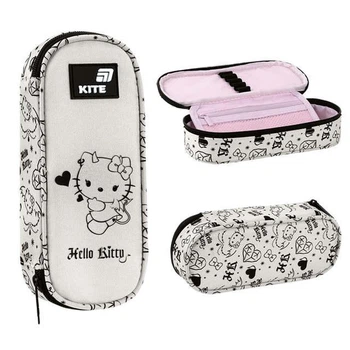 Шкільний пенал Kite для дівчинки, пенал-косметичка 1 відділення Hello Kitty HK26-599-4