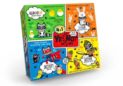 Карткова гра "YENOT ДаНетки" 4в1 (рос/укр) DANKO TOYS (YEN-02-01)