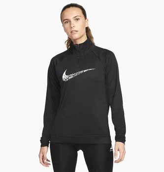 Спортивная кофта женская Nike Dri-Fit Swoosh Run Black Dm7769-010 M Черная DM7769-010