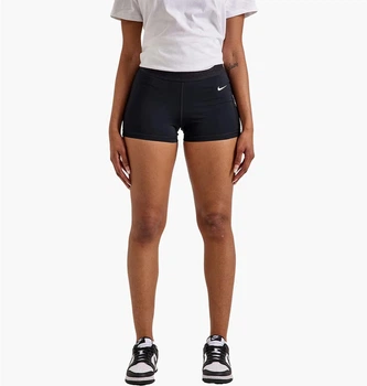 Шорты женские Nike Mid-Rise Mesh-Paneled Shorts Black XS Черный FN3336-010