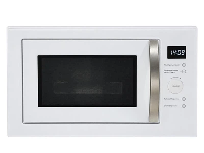Микроволновая печь встраиваемая Luxor Moderne Sensorsteuerung 25 WH Navigator + белая стеклянная фасадная рамка, белый