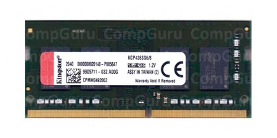 Оперативная память для ноутбука Kingston DDR4 8GB 2666MHz SO-DIMM PC4-2666 (KCP426SS6/8)